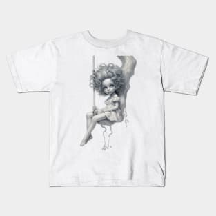 swinging girl Kids T-Shirt